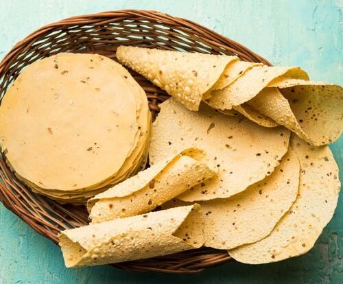 Medium Spicy Moong Dal Papad (500 Gms)